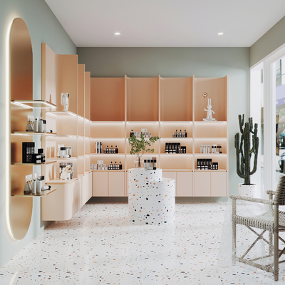  北欧化妆品专卖店su模型 