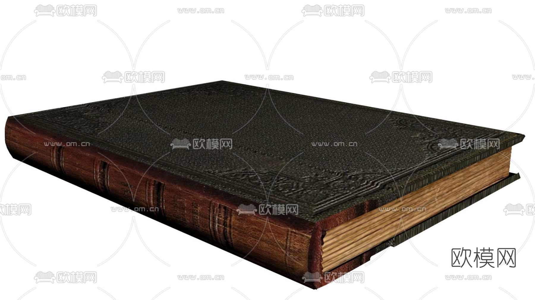欧式古典书籍免费3d模型下载