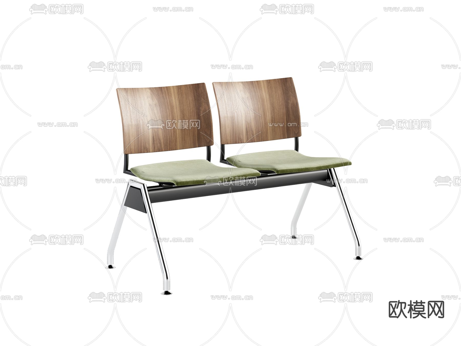 现代布艺公共座椅3d模型
