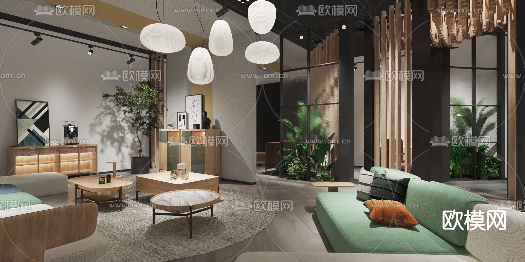 现代家具家居展厅3d模型