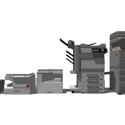  现代打印机su模型 