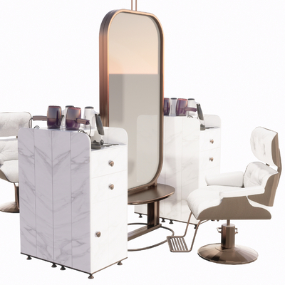  现代理发椅su模型 