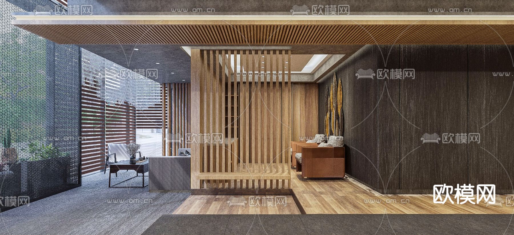 现代清吧酒吧3d模型下载（渲染图3）