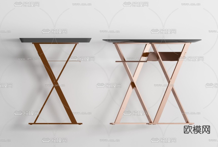 现代边几角几免费3d模型下载