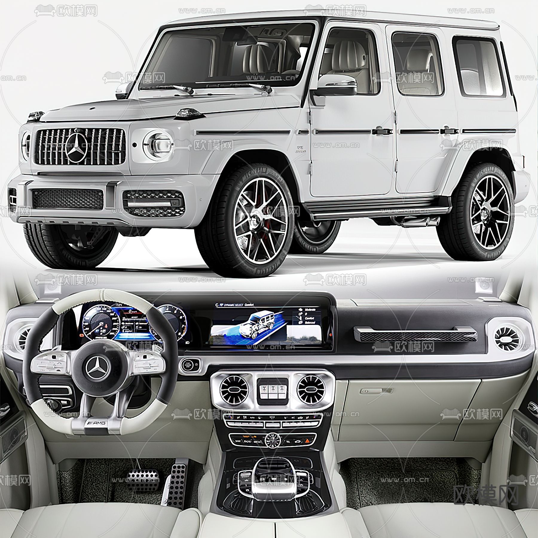 现代奔驰汽车3d模型