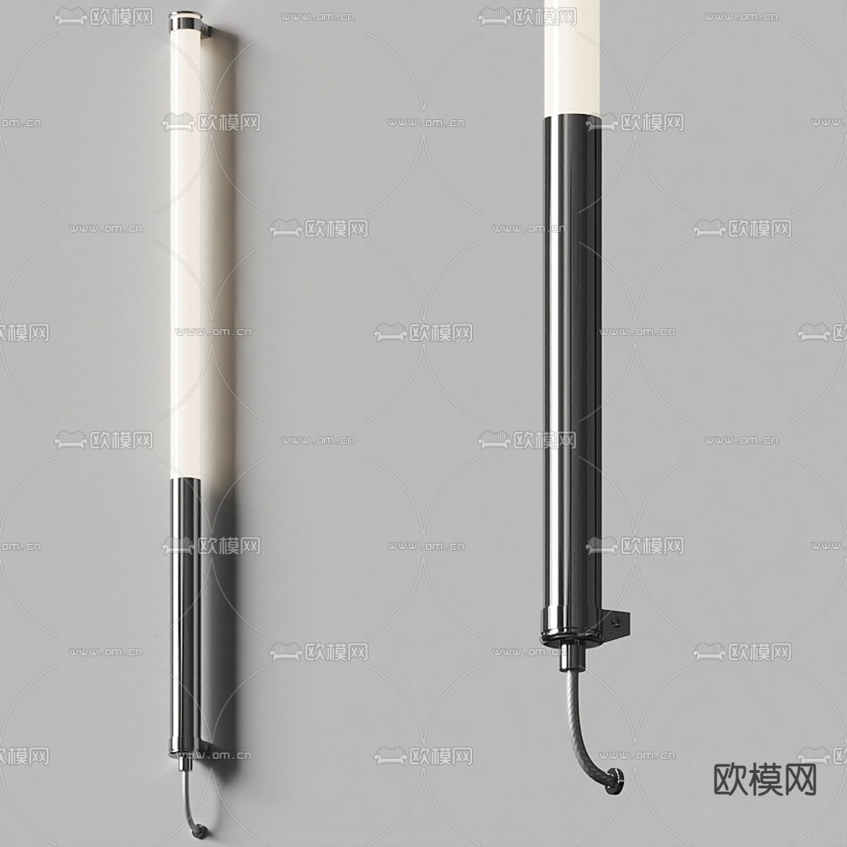 现代条形壁灯3d模型