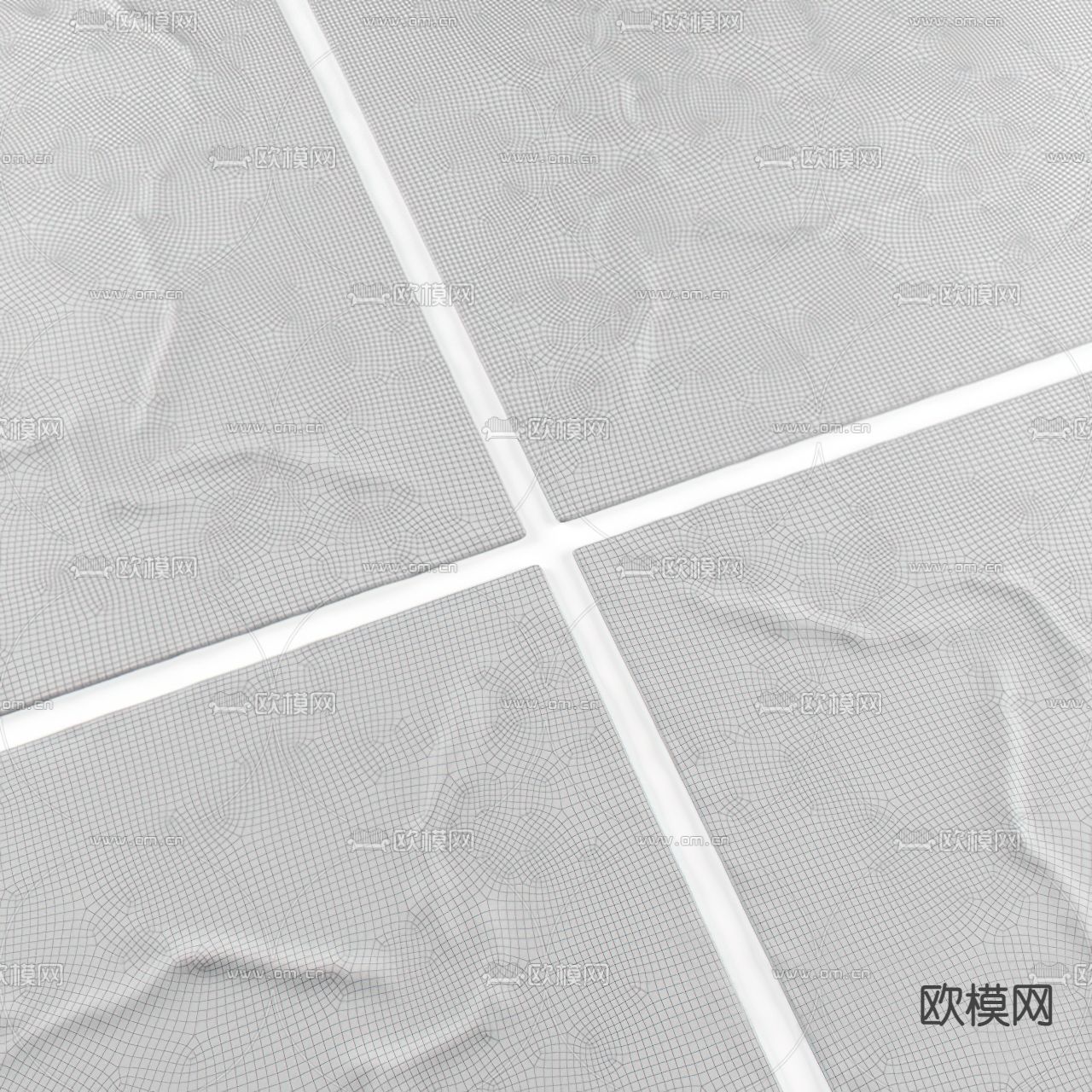 现代纯色地毯3d模型