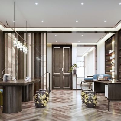 茶室佛堂3d模型