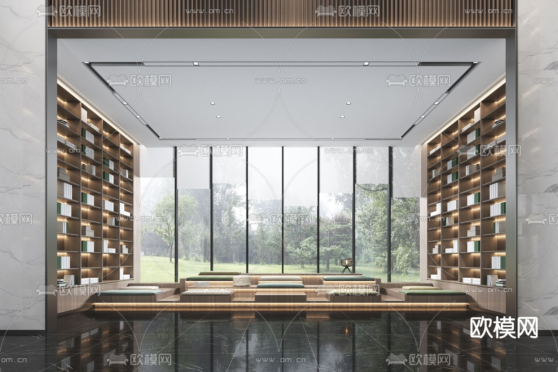 现代轻奢售楼处3d模型