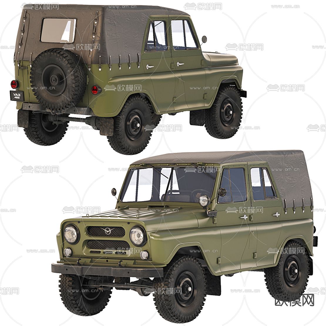 现代越野车3d模型