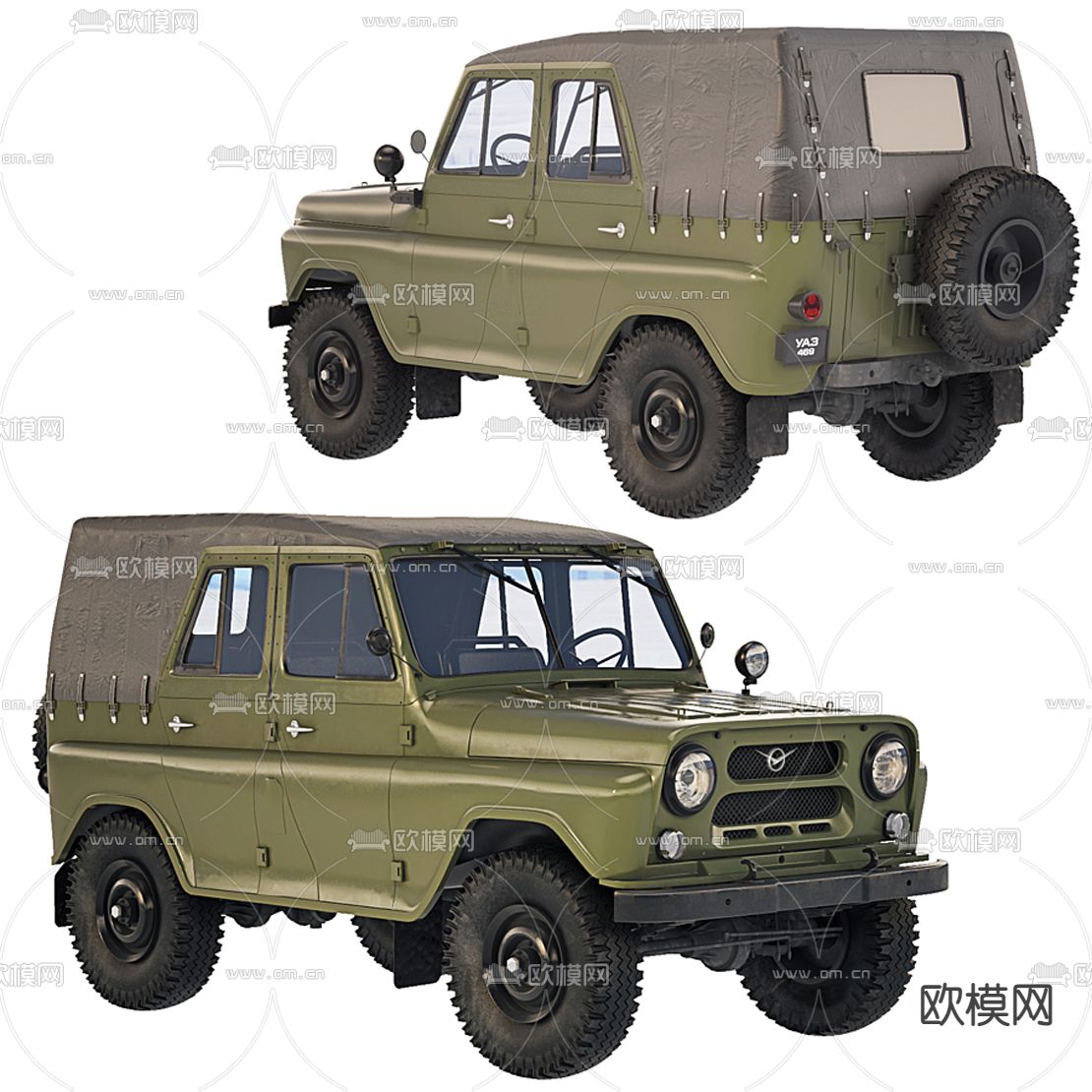 现代越野车3d模型