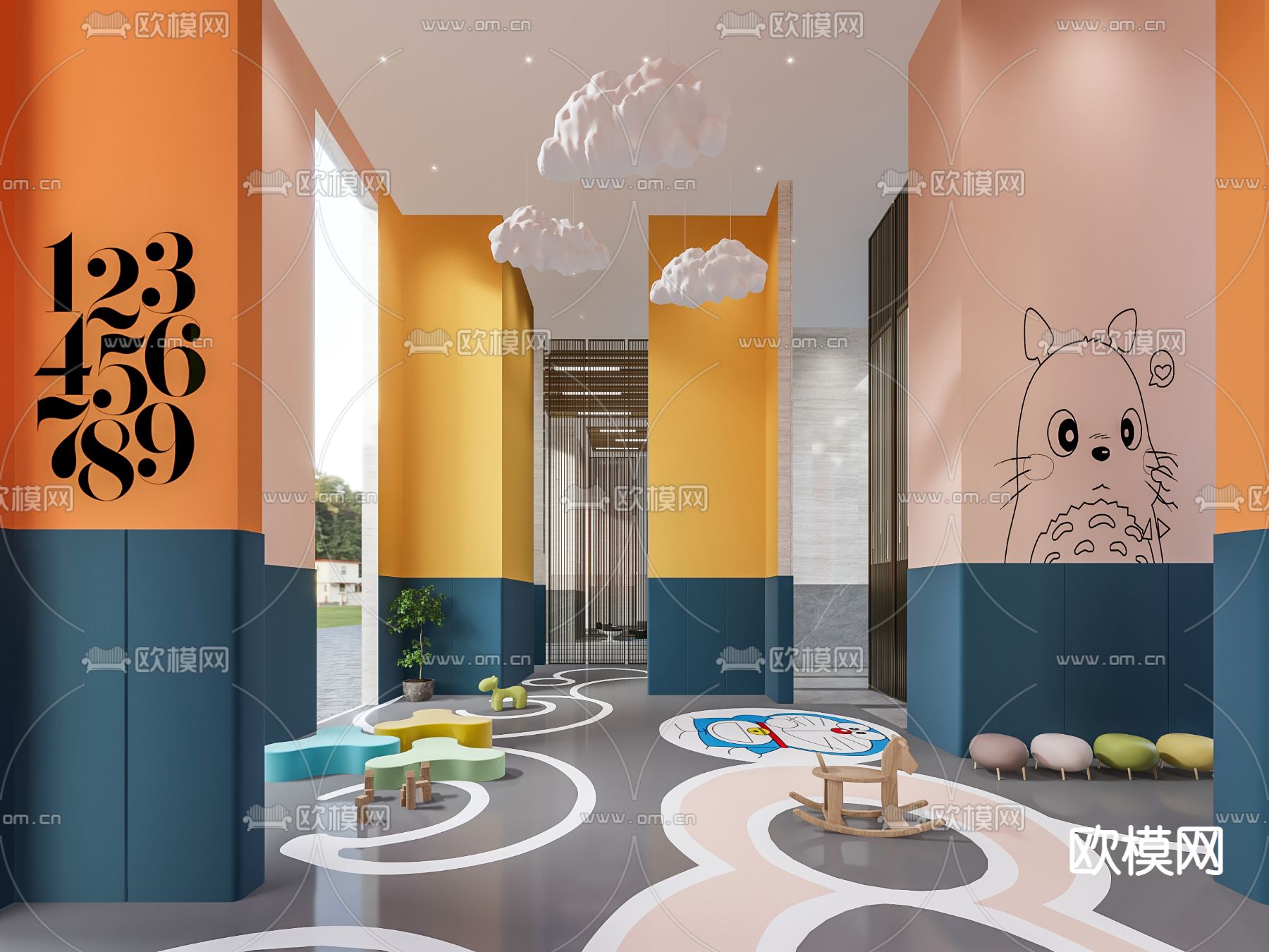 湖南永州艾乐第二幼儿园效果图_广州乐象装饰设计有限公司