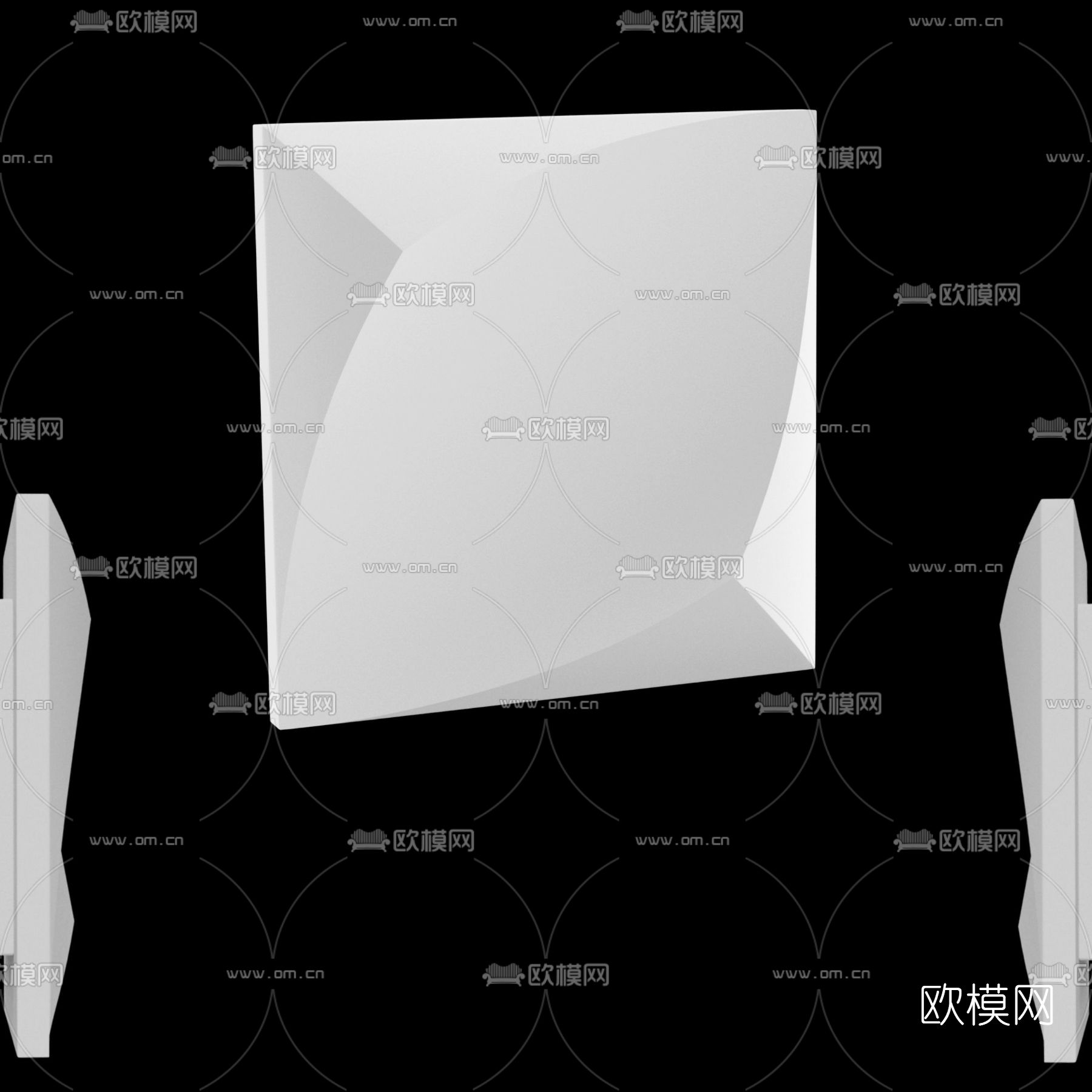 现代墙壁挂架免费3d模型下载