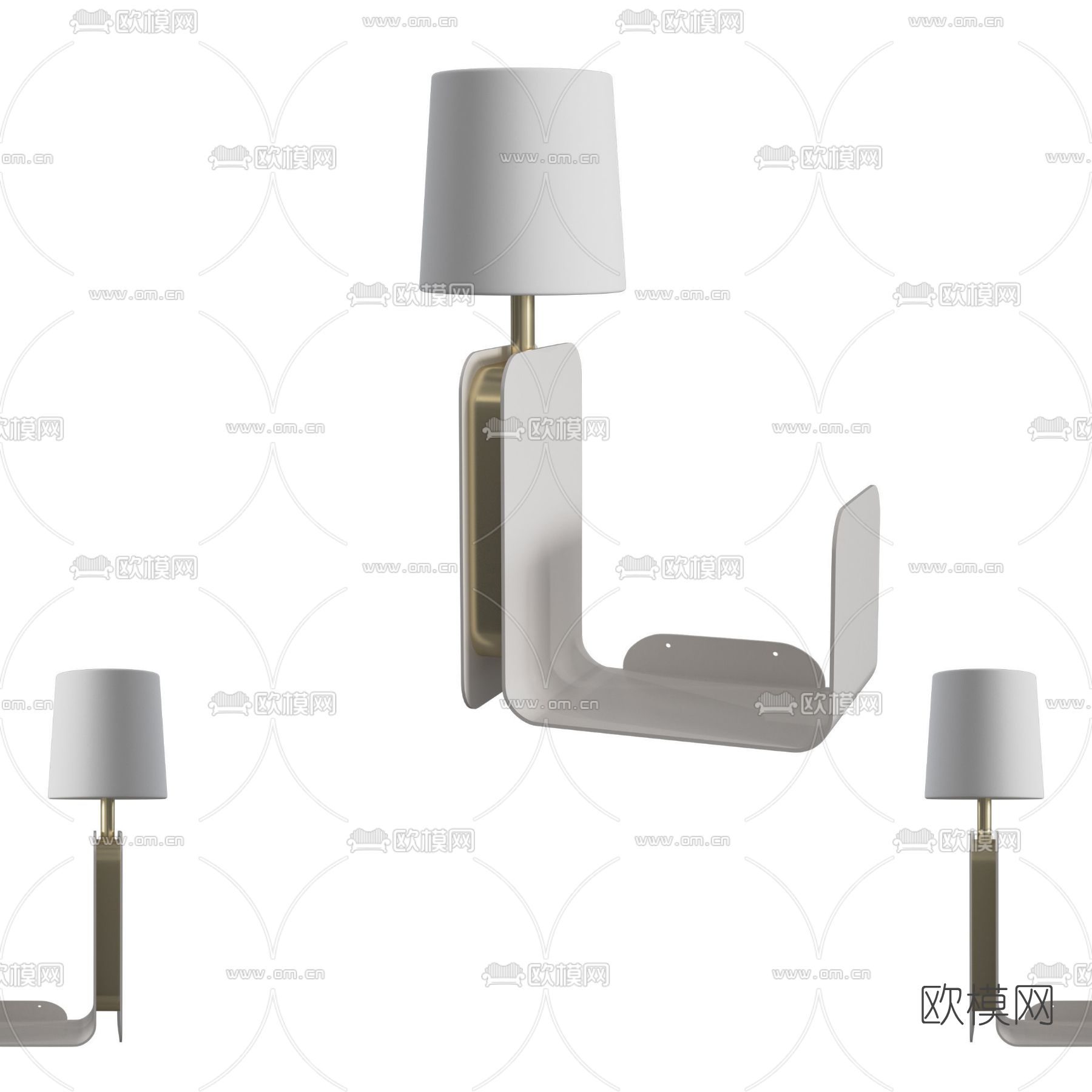 现代台灯免费3d模型下载