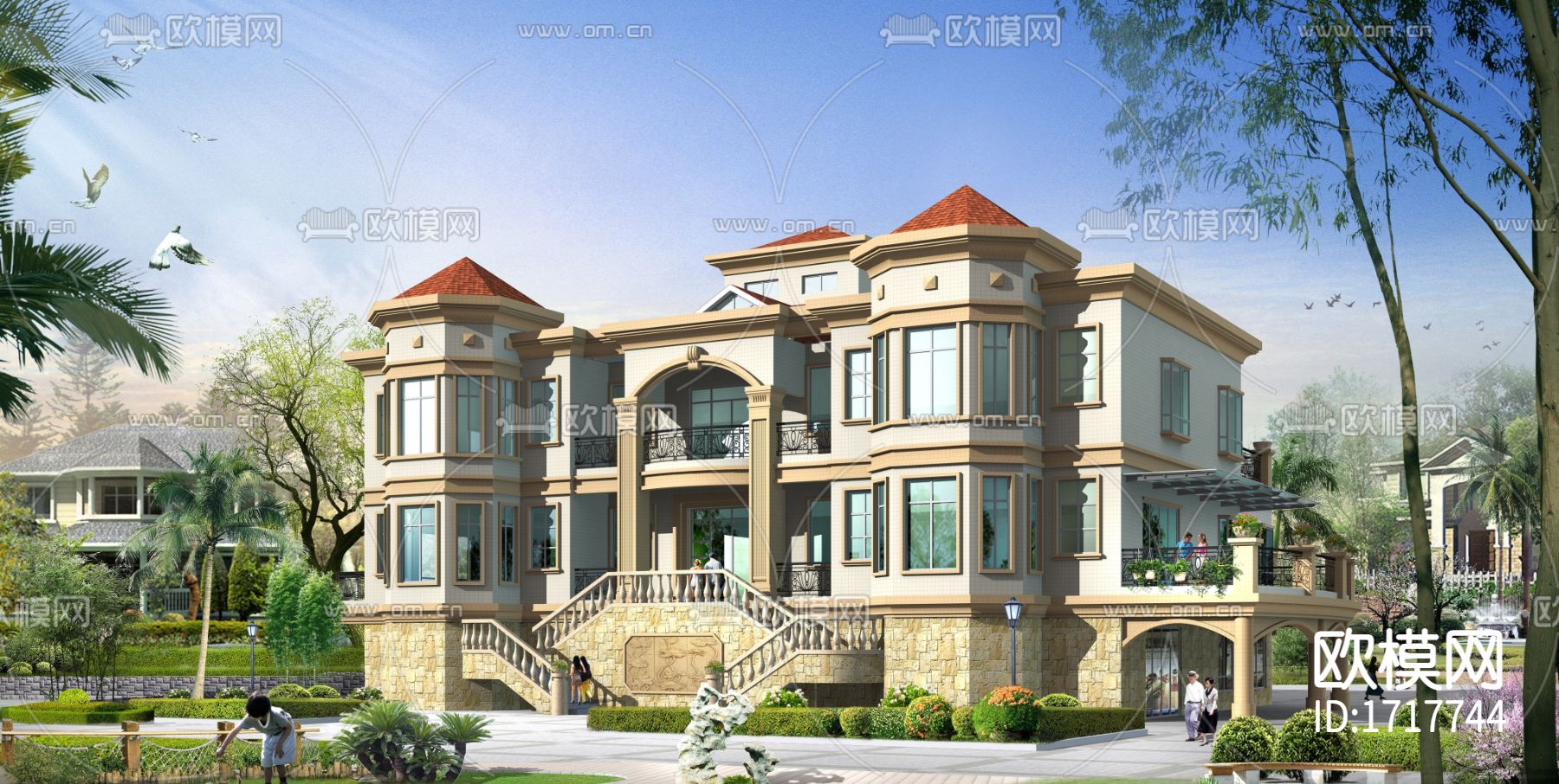 别墅下载（渲染图2）