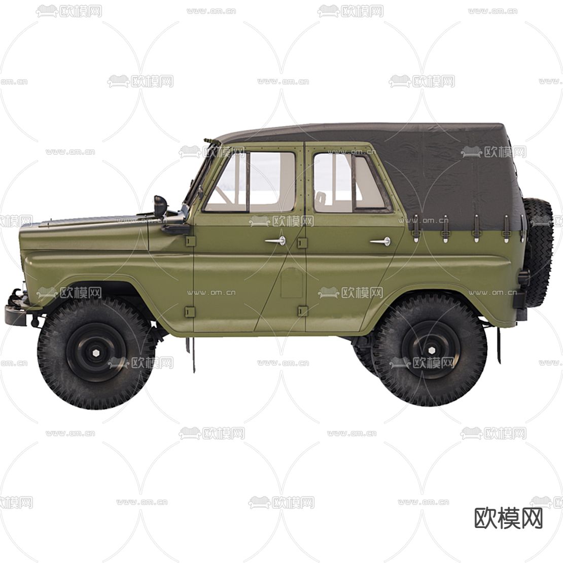现代越野车3d模型