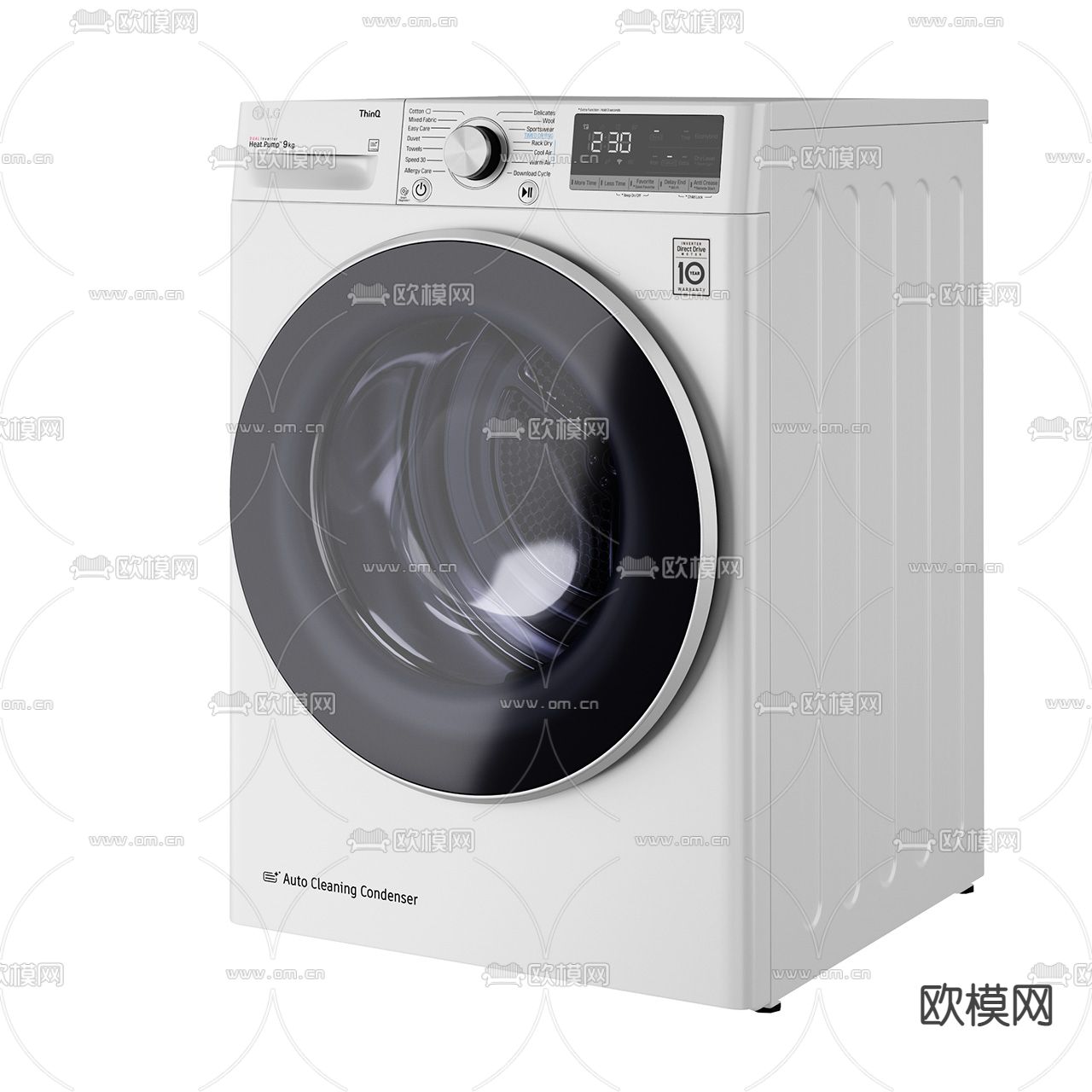 现代滚筒洗衣机3d模型
