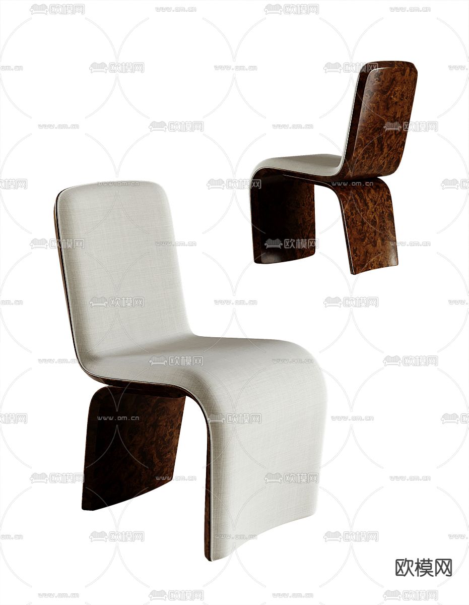 BENTLEY 现代布艺休闲椅3d模型下载