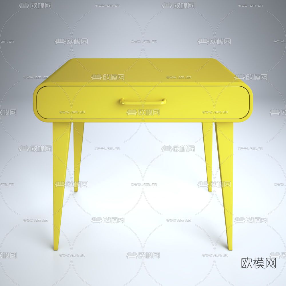 北欧床头柜免费3d模型下载