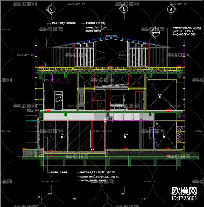 幼儿园建筑cad施工图下载（渲染图8）
