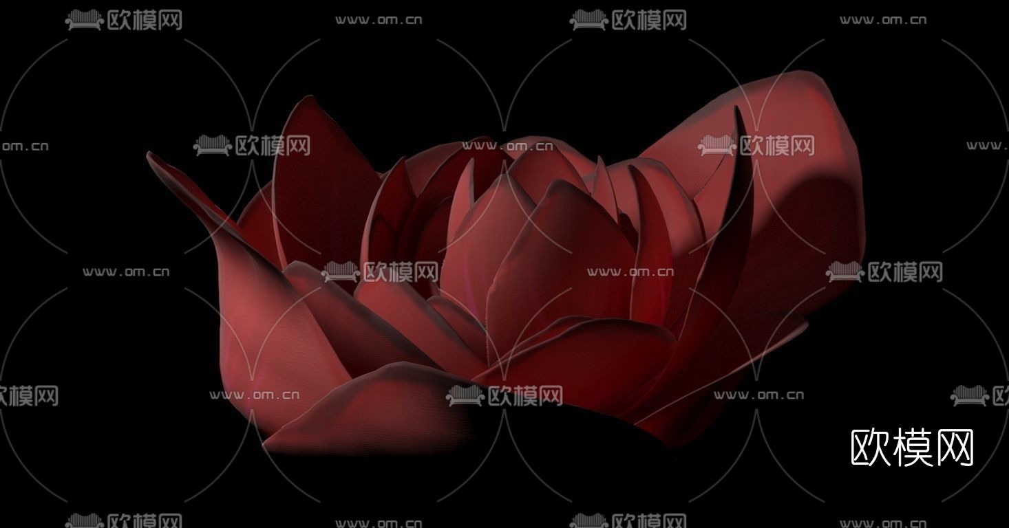 现代花朵花瓣免费3d模型下载