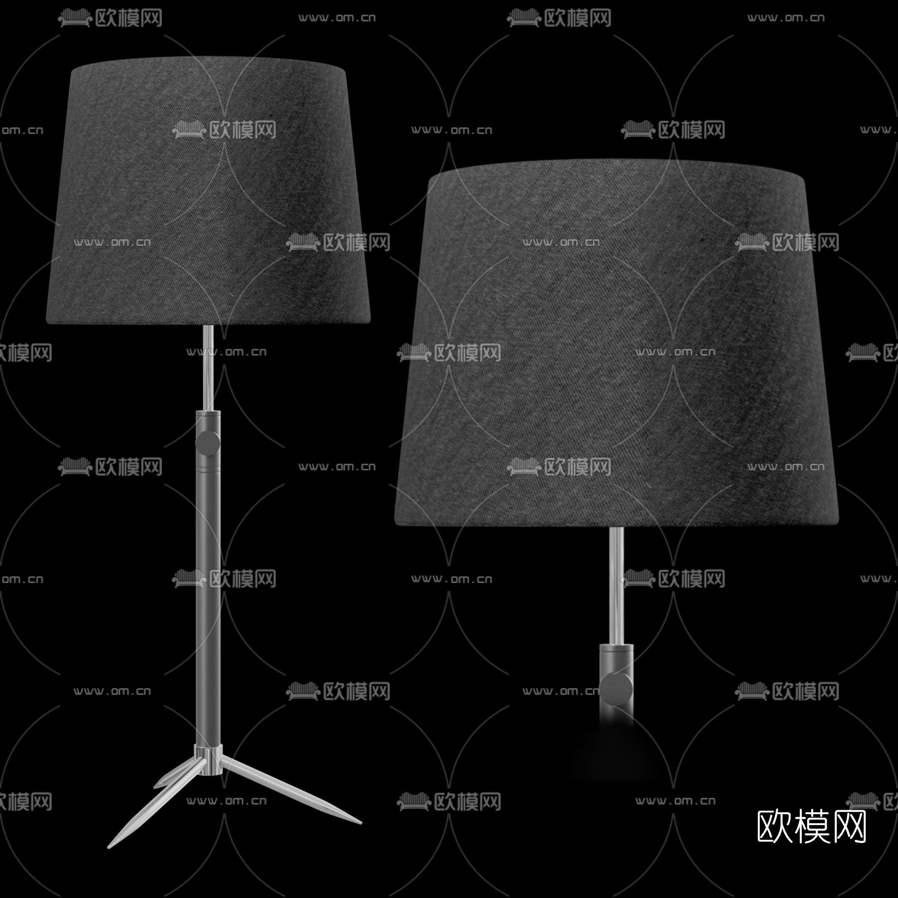 现代落地灯免费3d模型下载