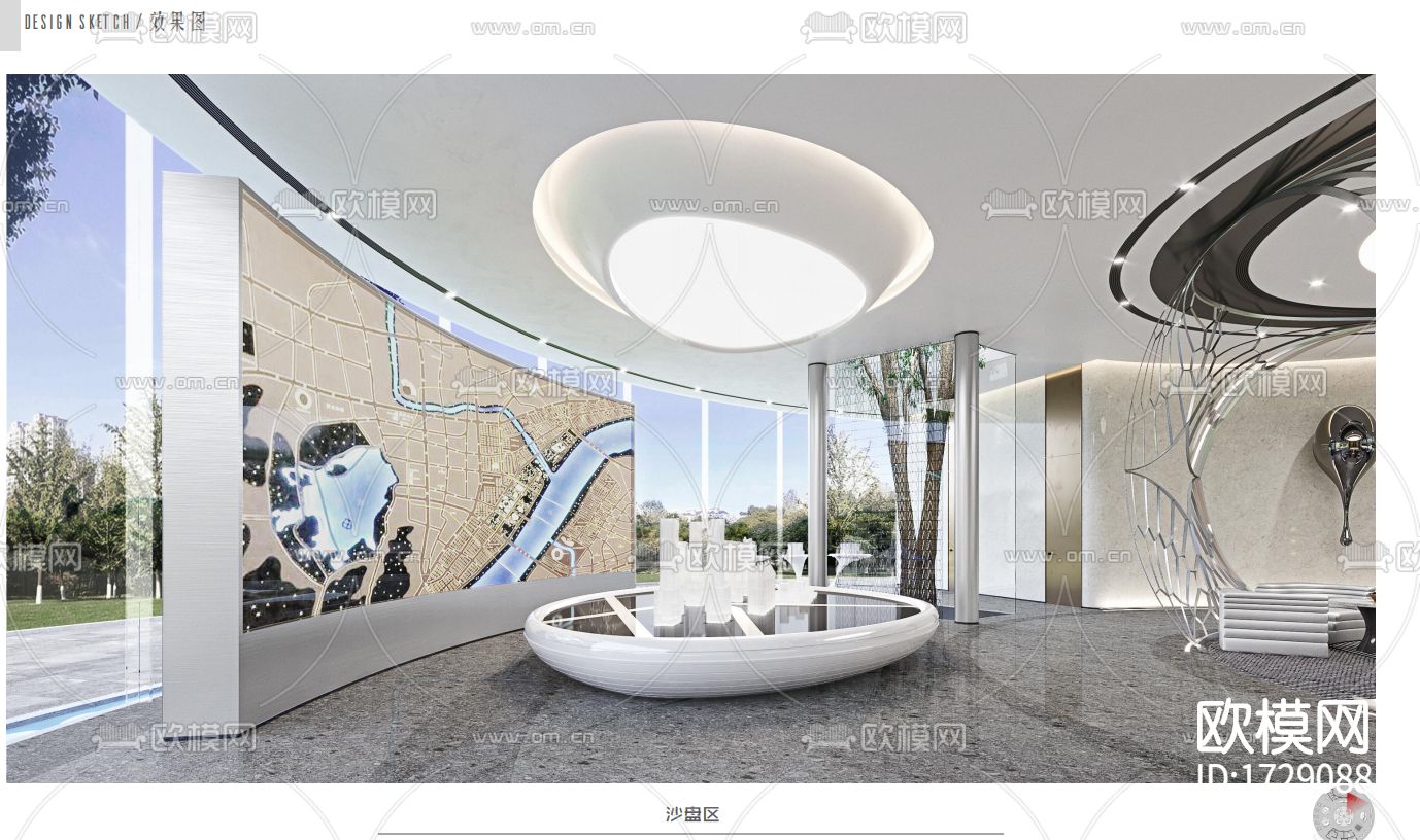 售楼处cad施工图
