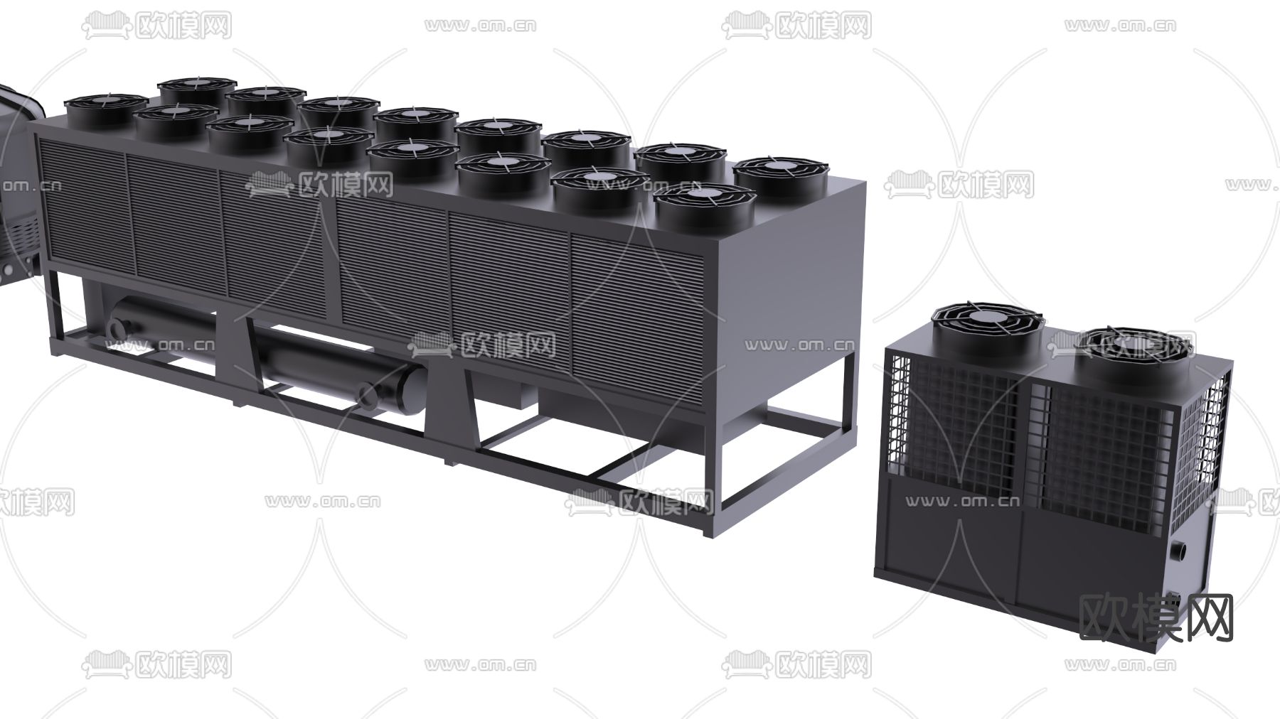 现代机电设备su模型下载（渲染图3）