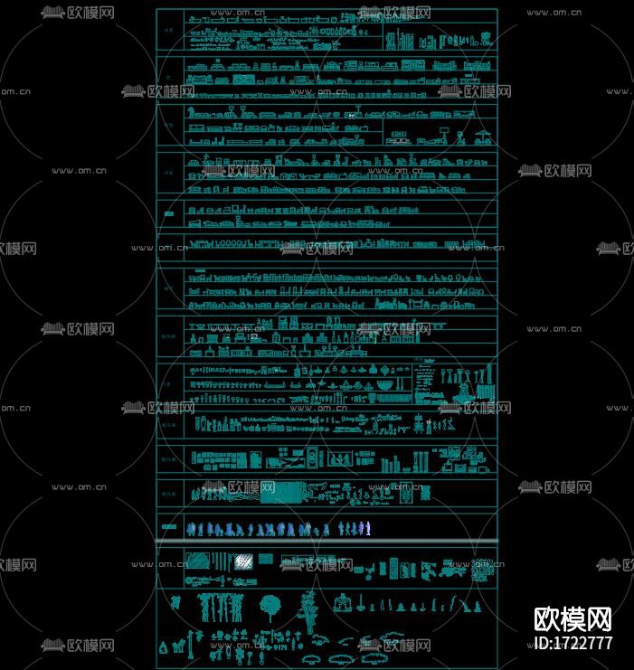 家具立面cad图库下载