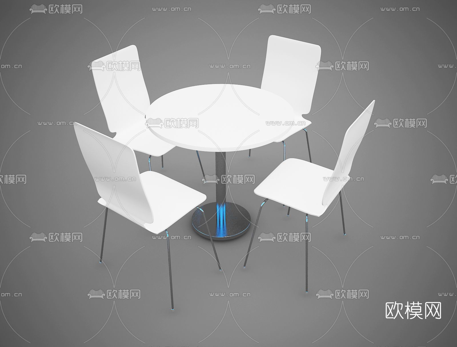 现代休闲桌椅免费3d模型下载
