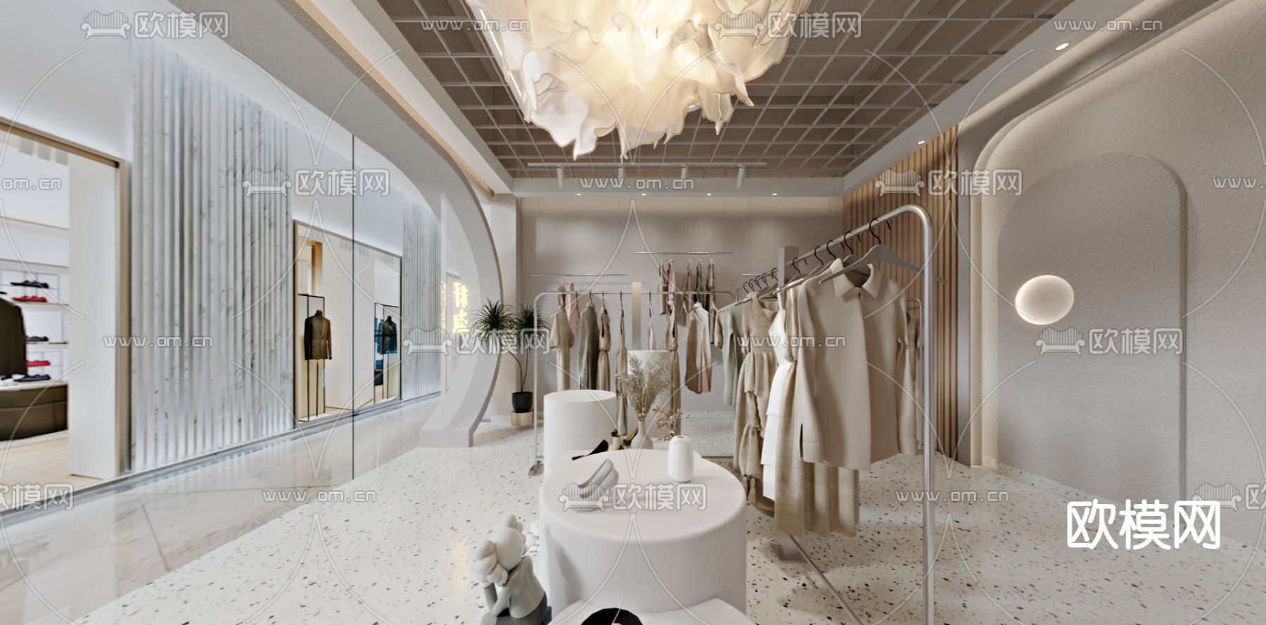 现代服装店vr全景3d模型