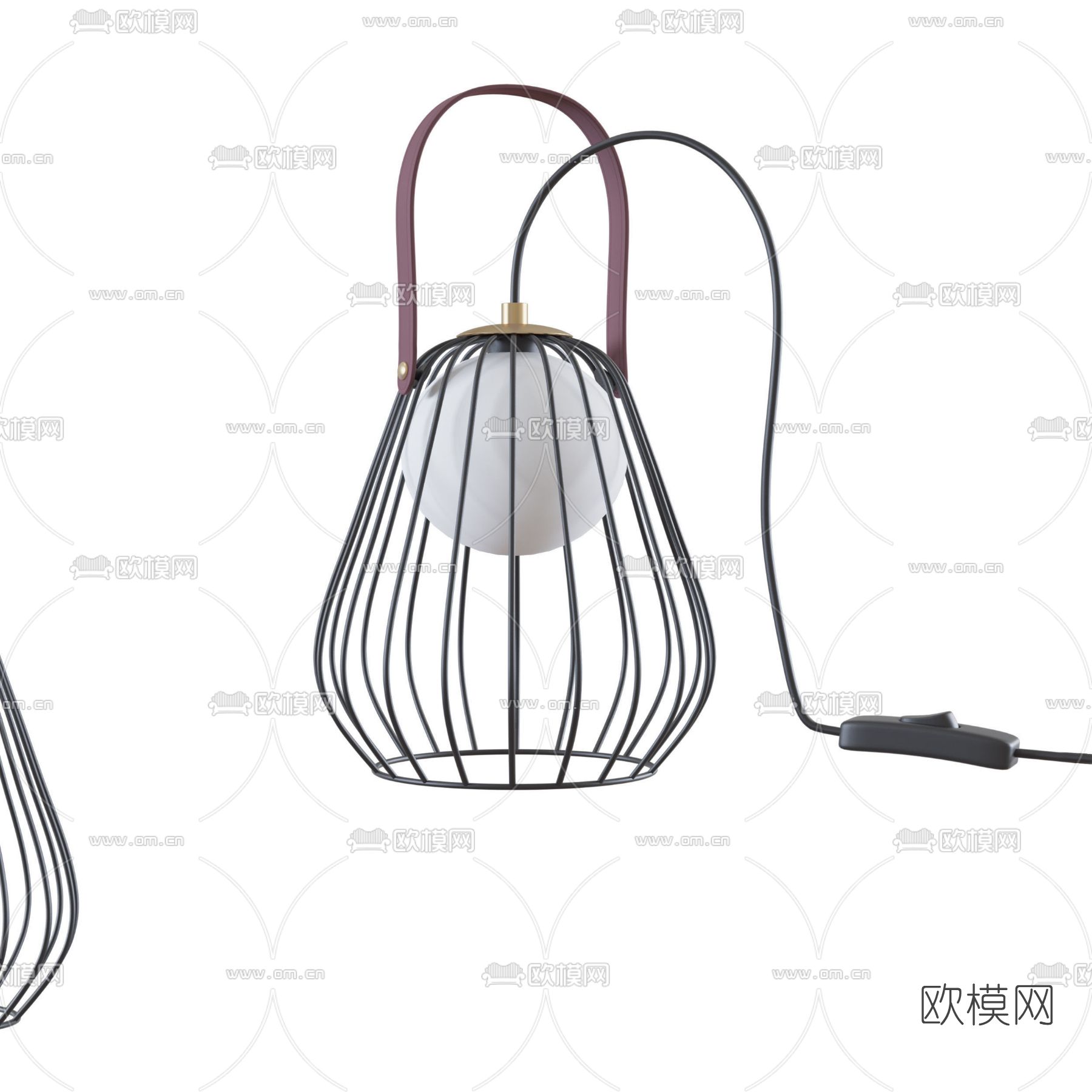 现代台灯免费3d模型下载