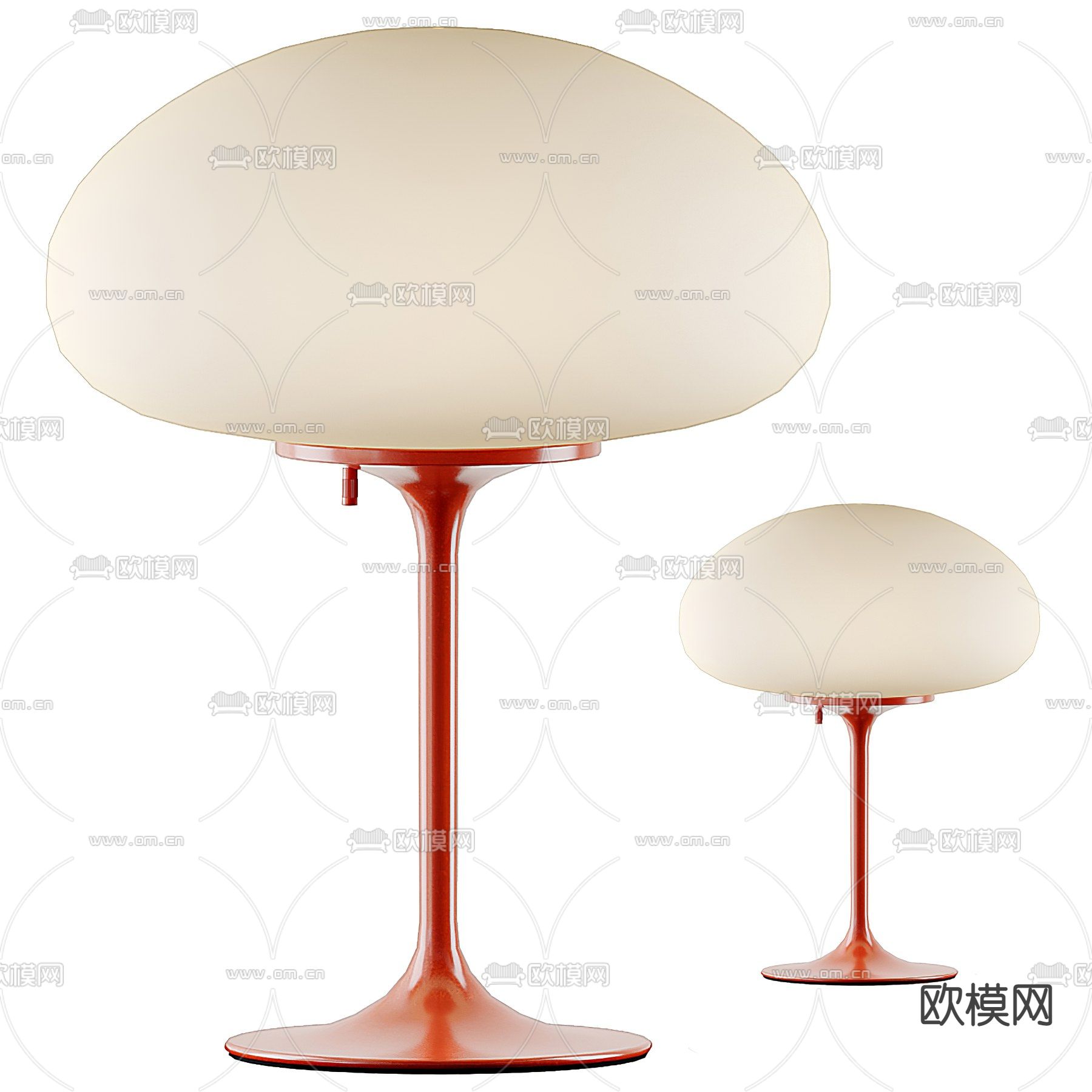 现代极简台灯3d模型