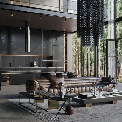 Sarah Habib设计 别墅大堂餐厅