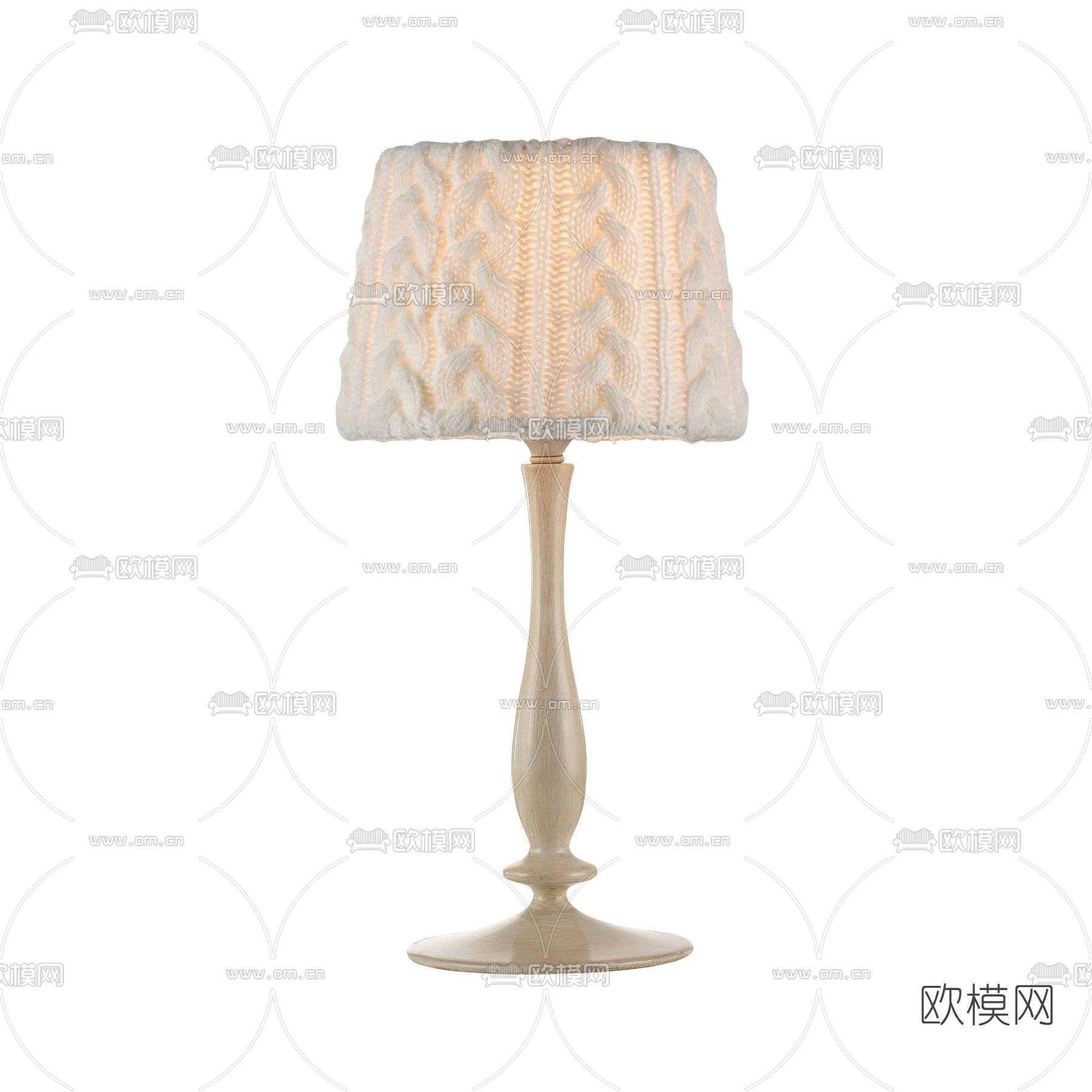 简欧台灯免费3d模型下载