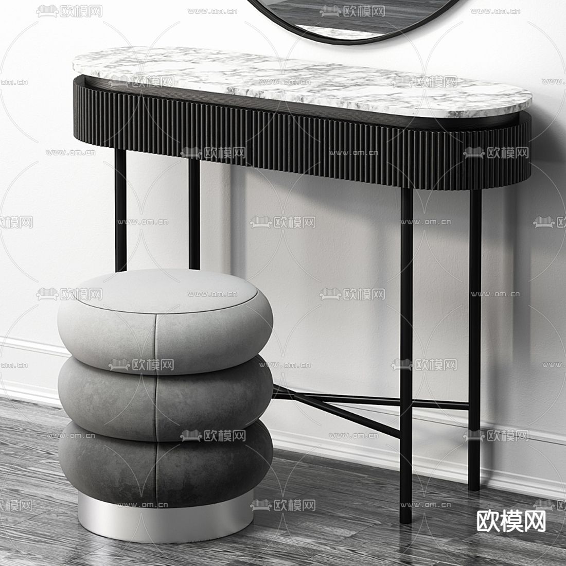 现代梳妆台3d模型