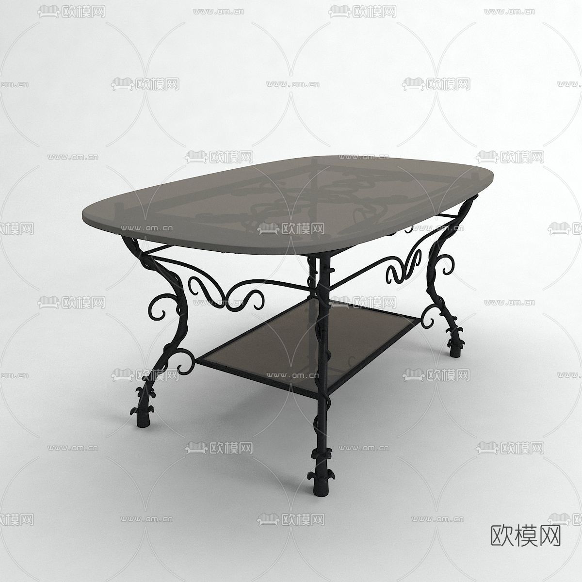 美式休闲桌免费3d模型下载