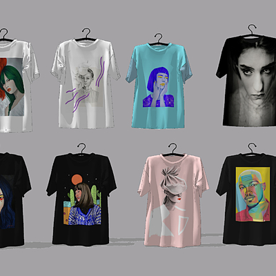  现代短袖T恤su模型 