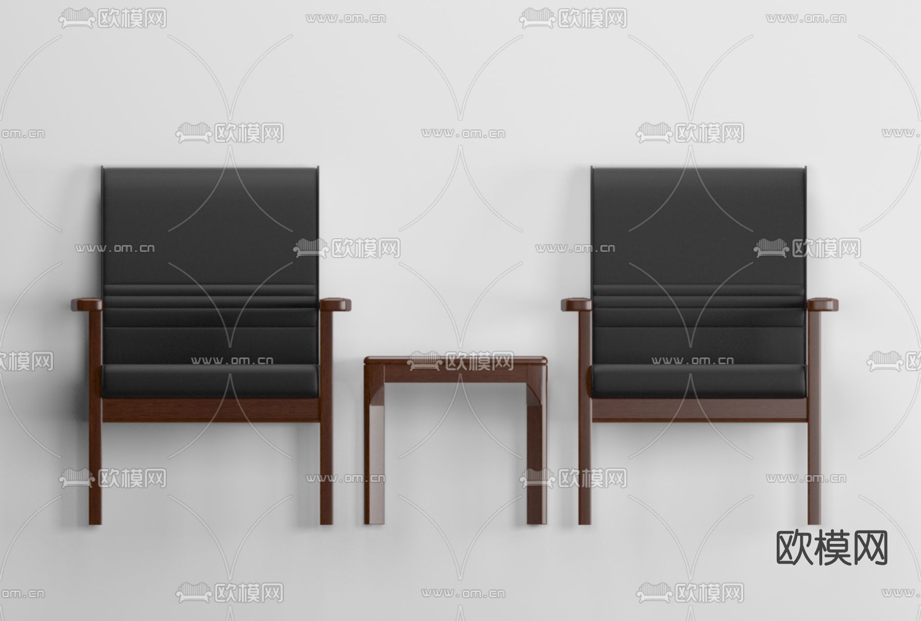 新中式办公椅免费3d模型