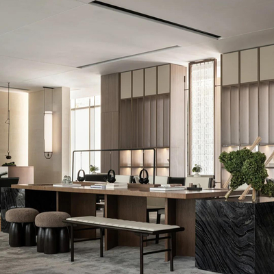 元禾大千 新中式售楼处洽谈区