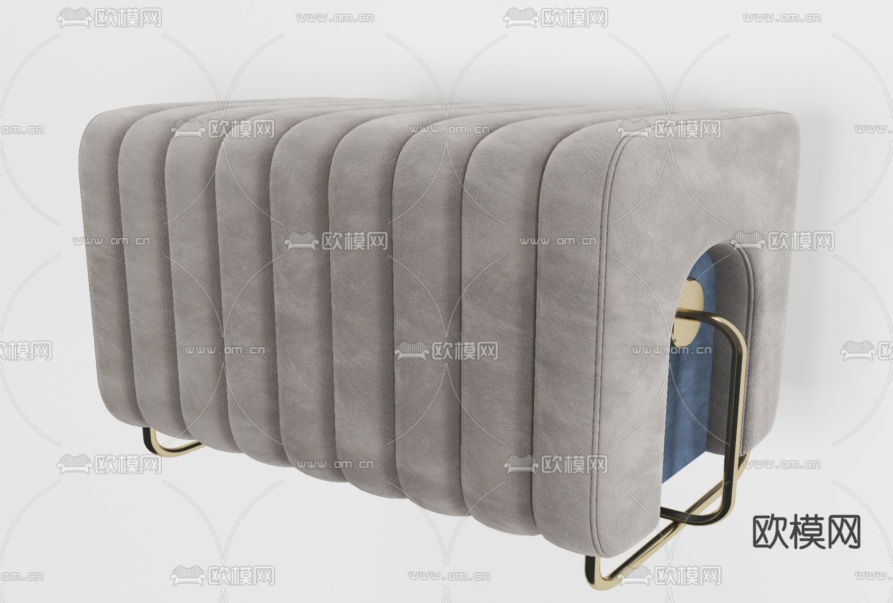 现代轻奢脚踏免费3d模型下载