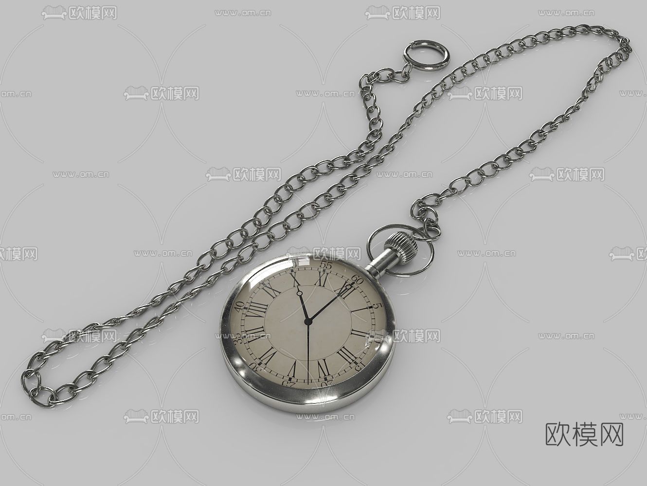 欧式怀表免费3d模型下载