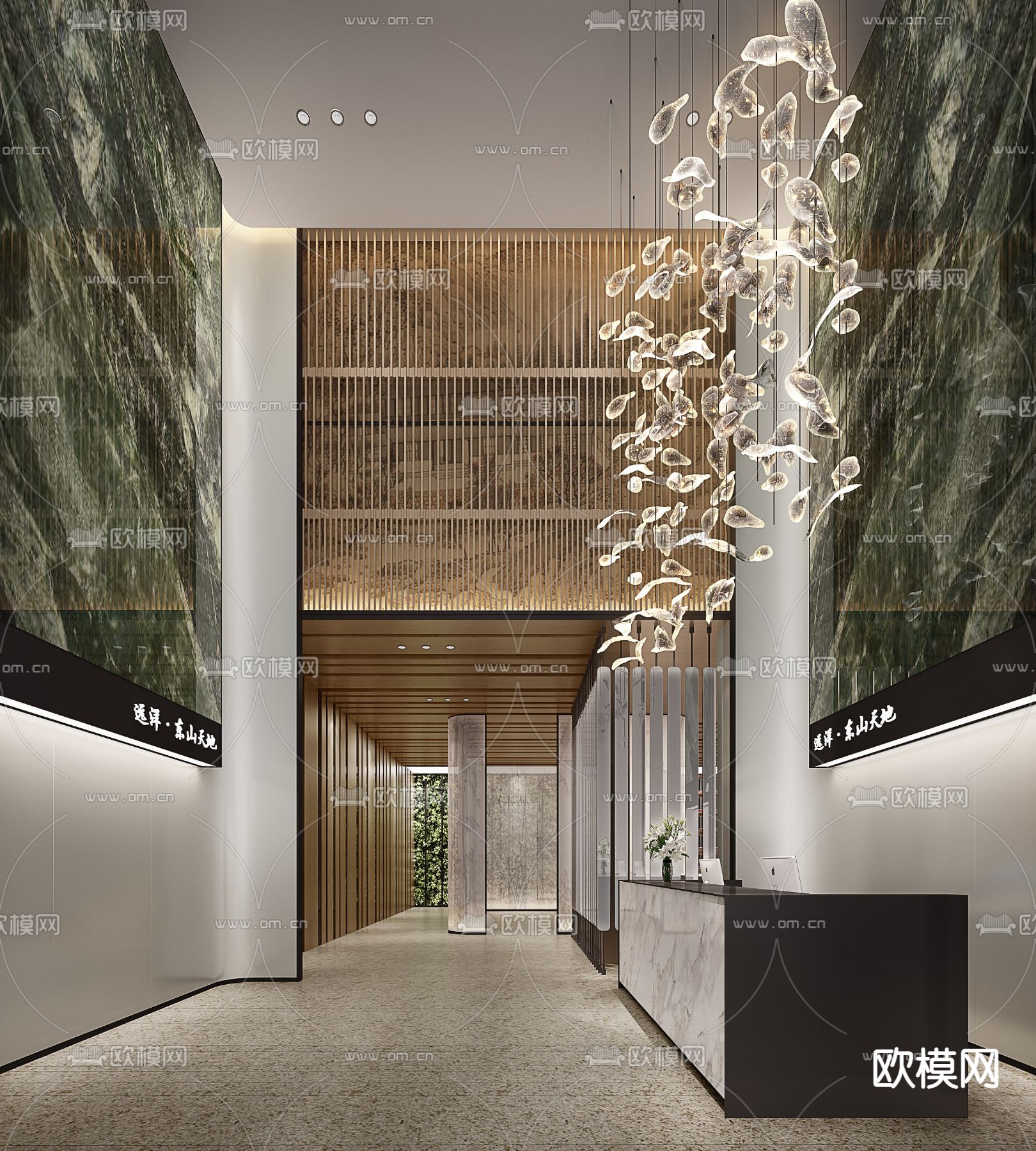 现代酒店大堂3d模型