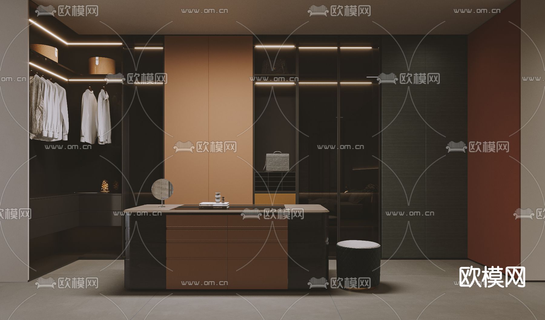 现代整体家居展厅3d模型