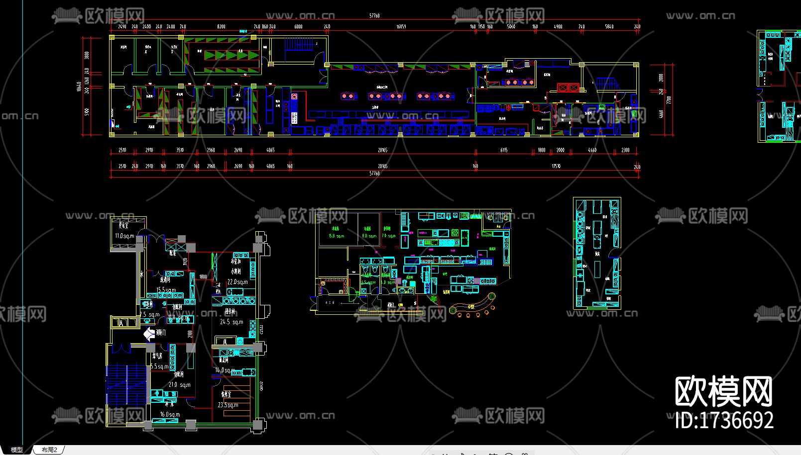 餐桌椅cad图库下载（渲染图7）