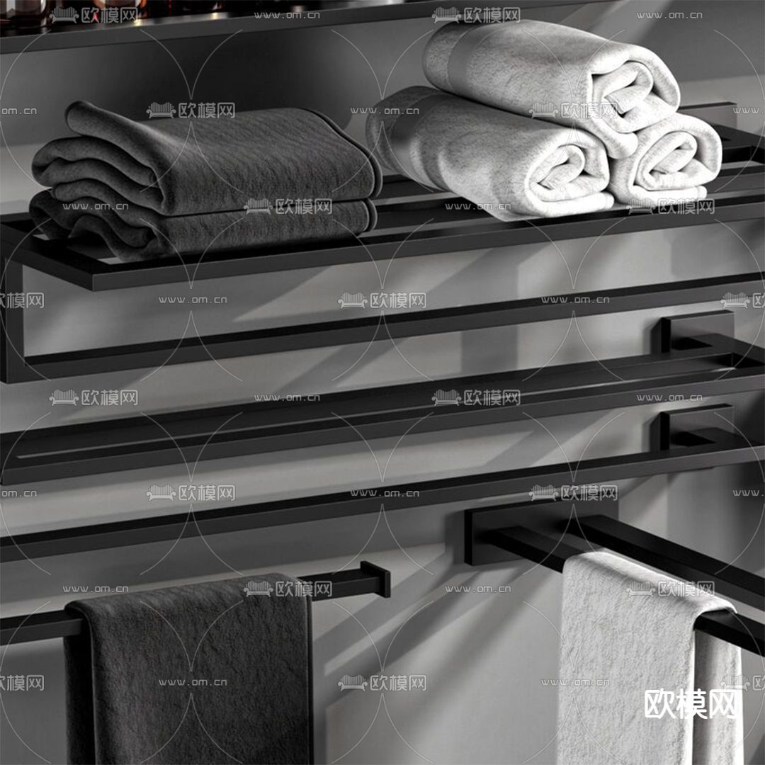 现代卫浴洗涤用品3d模型下载（渲染图6）