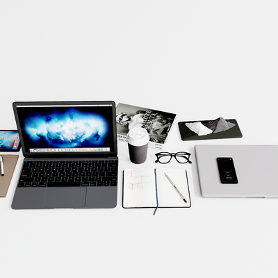  现代笔记本电脑su模型 