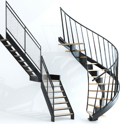 现代3d楼梯护栏模型-构件3d模型-3dmax模型免费下载-欧模网