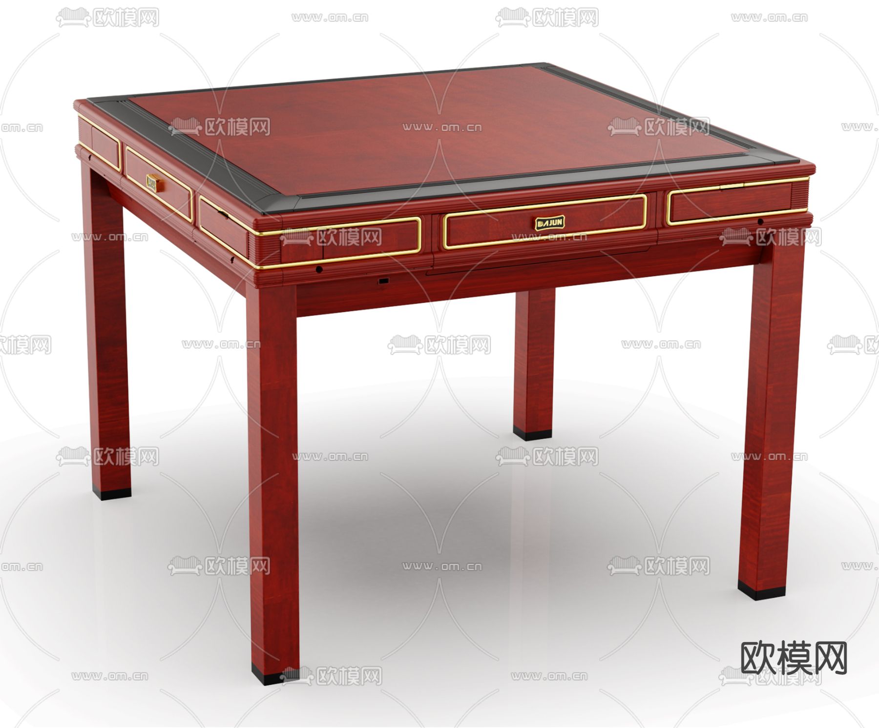 现代麻将桌3d模型下载