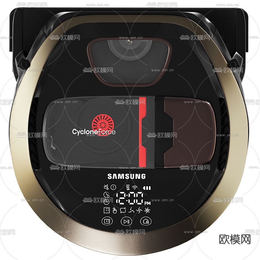 现代扫地机器人3d模型